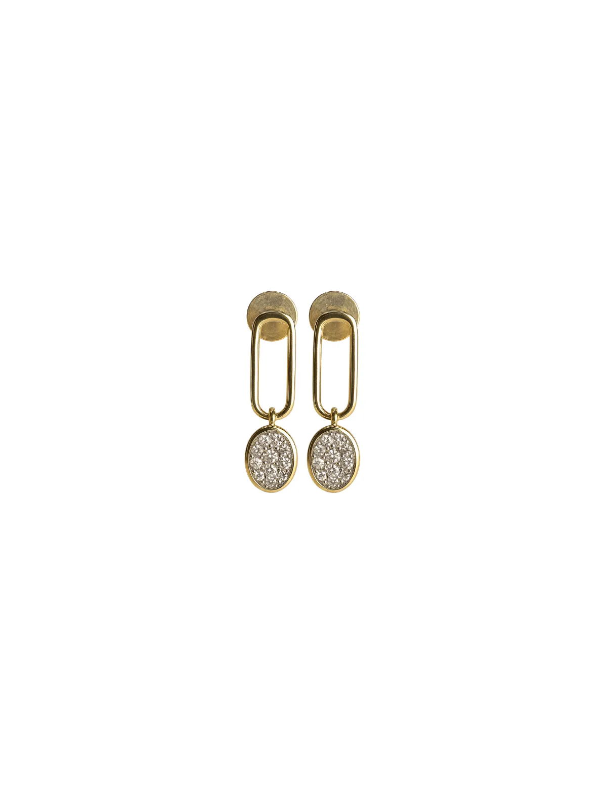 0.41ct Diamond 14K Gold Drop Earrings sold by Wish Fine Jewelry product image thumbnail 2