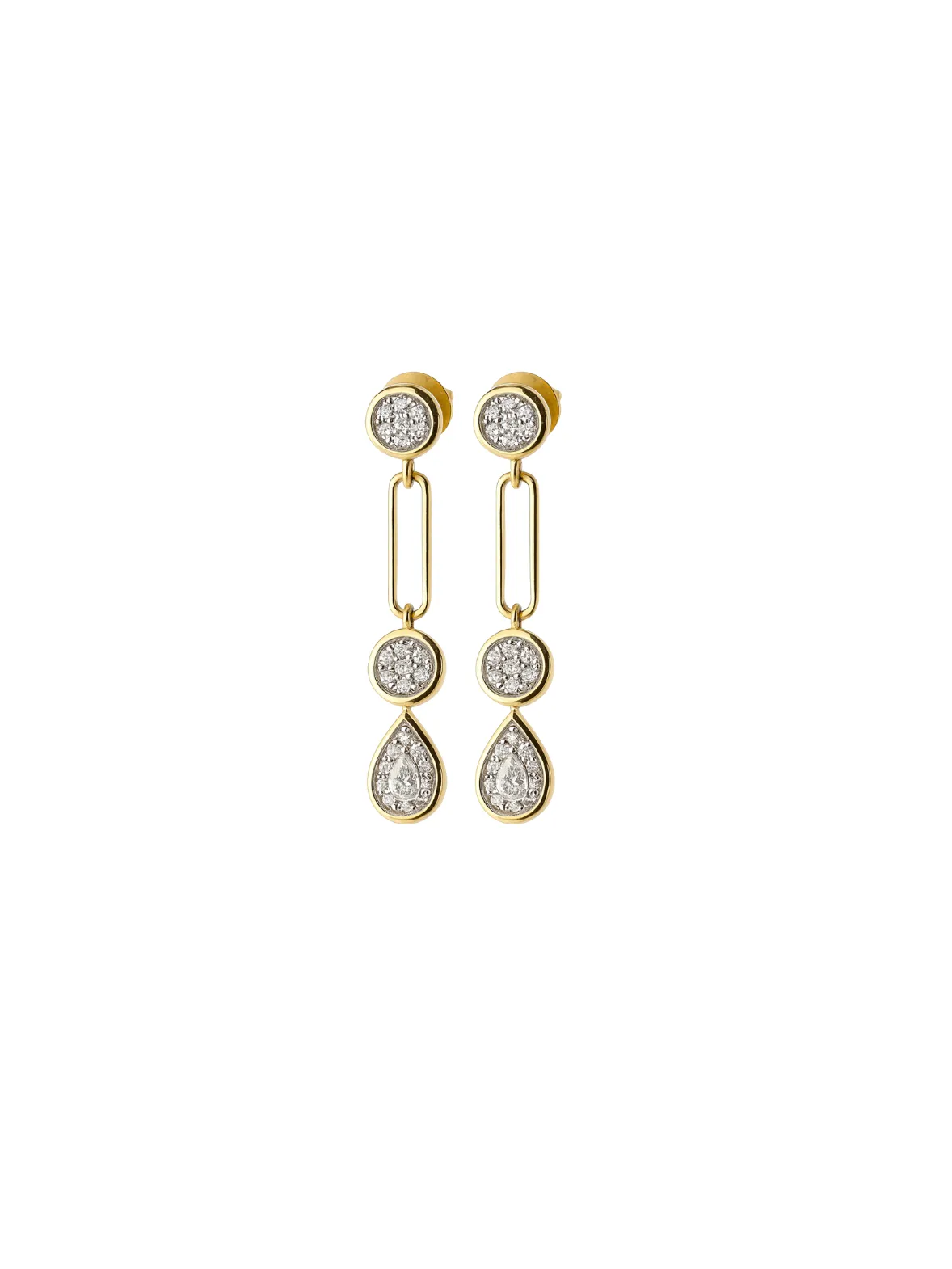 0.52ct Diamond 14K Gold Drop Earrings sold by Wish Fine Jewelry