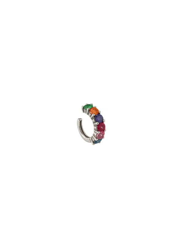 0.30ct Multi Gemstone 18K Gold Ear Cuff sold by Wish Fine Jewelry