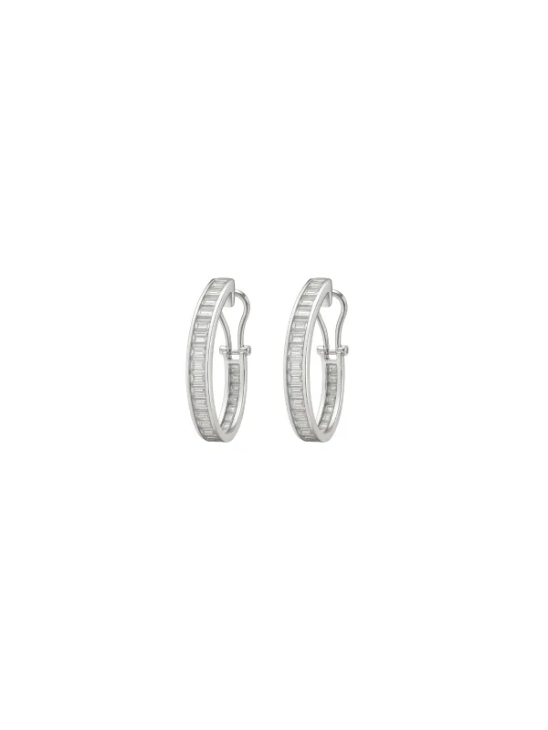 1.00ct Diamond 14K Gold Hoop Earrings sold by Wish Fine Jewelry