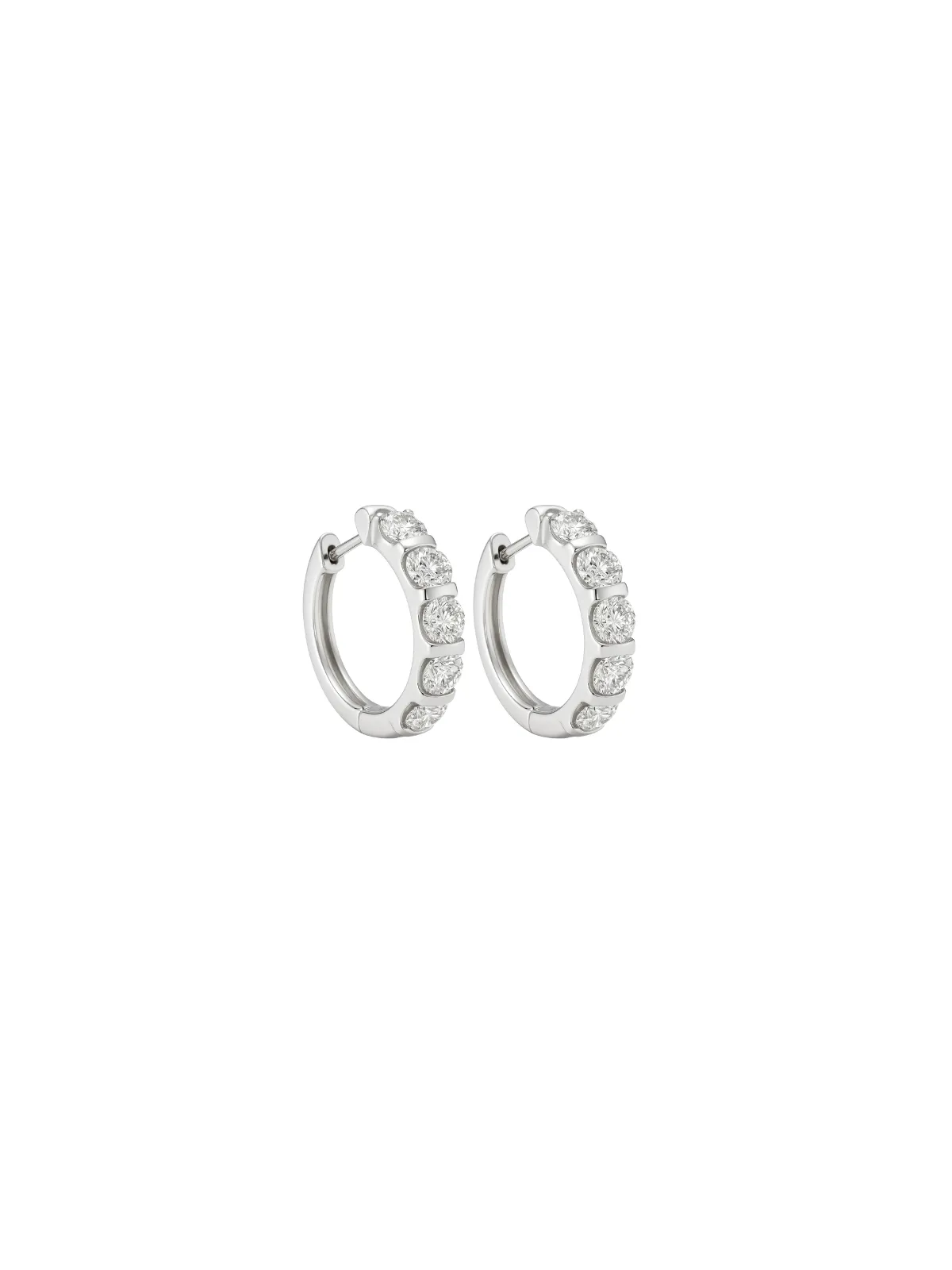 2.00ct Diamond 14K Gold Hoop Earrings sold by Wish Fine Jewelry