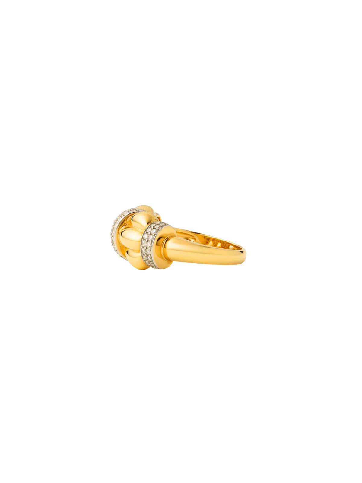 0.56ct Diamond 14K Gold Grooved Ring sold by Wish Fine Jewelry product image thumbnail 2