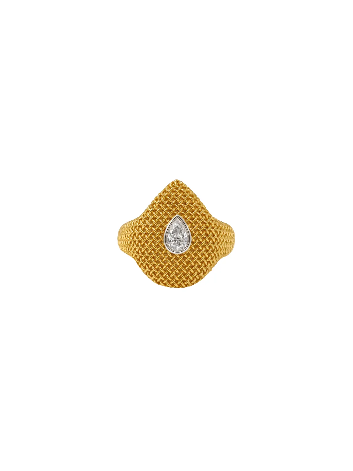 0.19ct Diamond 18K Gold Pear Ring sold by Wish Fine Jewelry