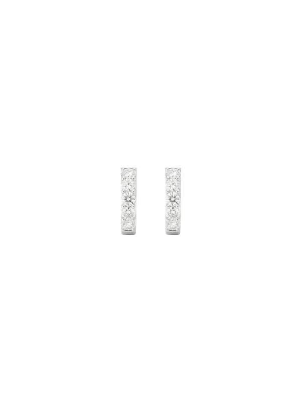 0.72ct Diamond 14K Gold Huggie Hoop Earrings sold by Wish Fine Jewelry