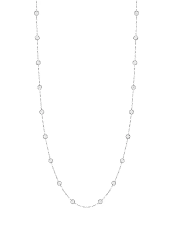 1.00ct Diamond 14K Gold By The Yard Necklace 22 Inches sold by Wish Fine Jewelry