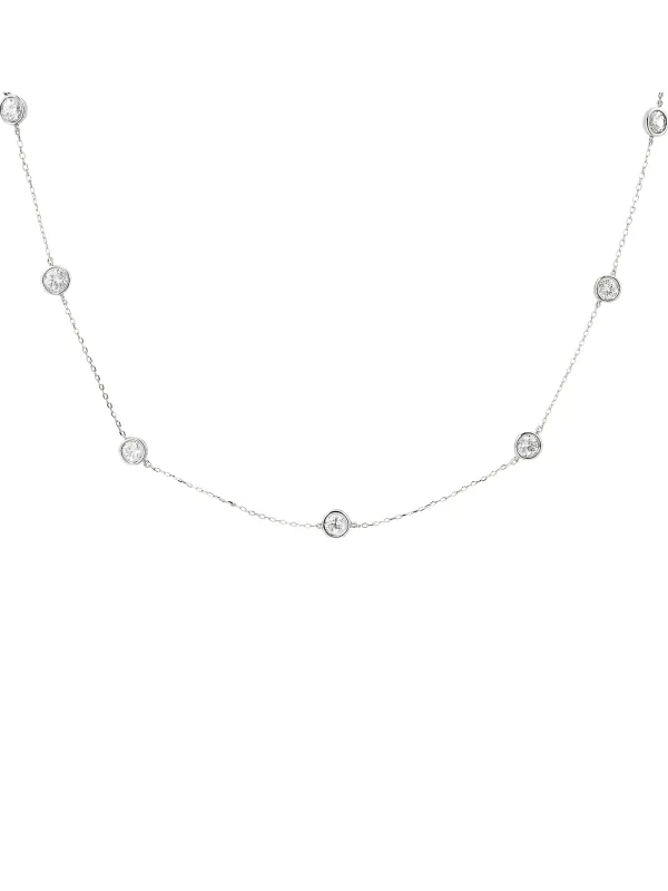 1.55ct Diamond 14K Gold By The Yard Necklace sold by Wish Fine Jewelry