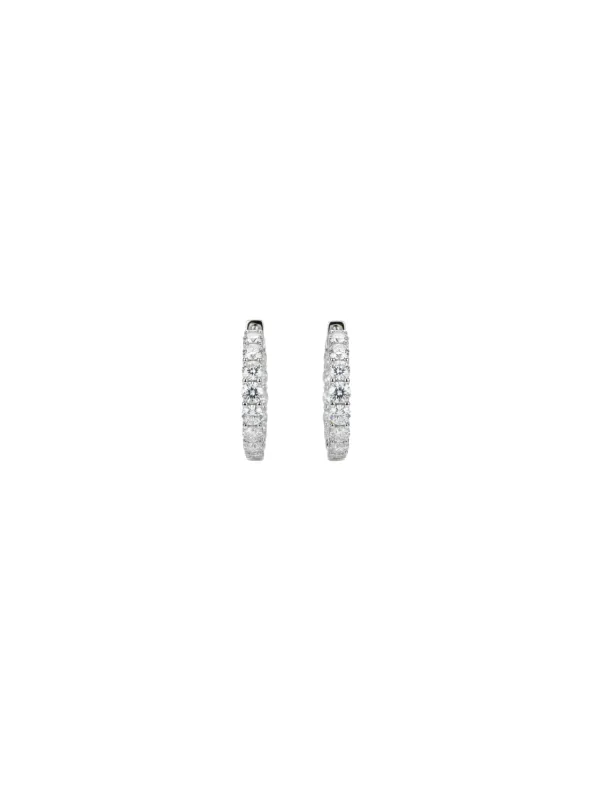 1.10ct Diamond 18K Gold Inside Out Hoop Earrings sold by Wish Fine Jewelry