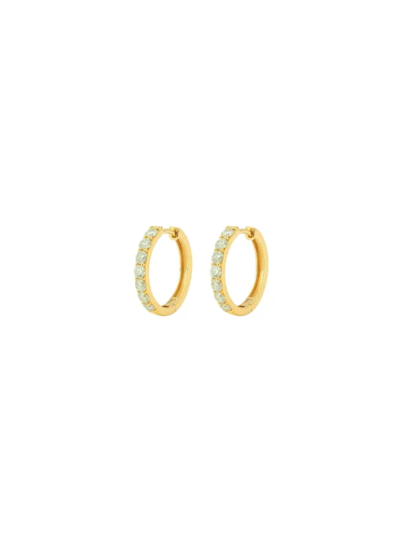 1.00ct Diamond 14K Gold Hoop Earring sold by Wish Fine Jewelry