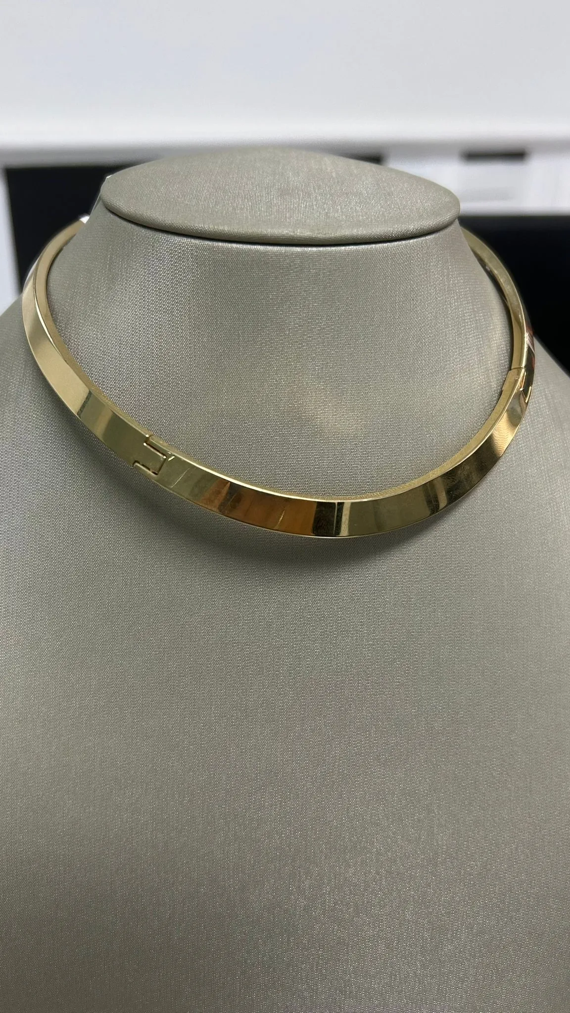 14K Italian Gold Collar Choker Necklace sold by Wish Fine Jewelry product image thumbnail 2