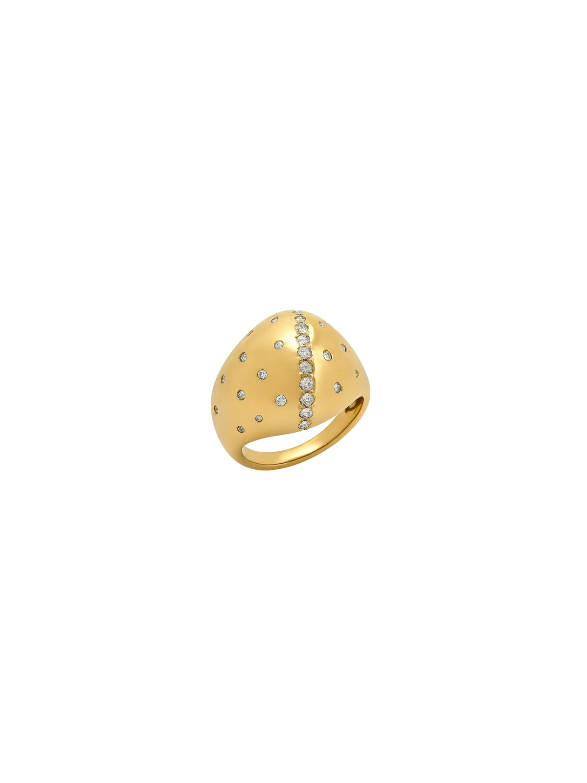 0.96ct Diamond 14K Gold Dome Ring sold by Wish Fine Jewelry