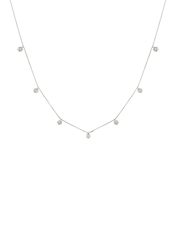 1.00ct Diamond 18K Gold By The Yard Necklace sold by Wish Fine Jewelry