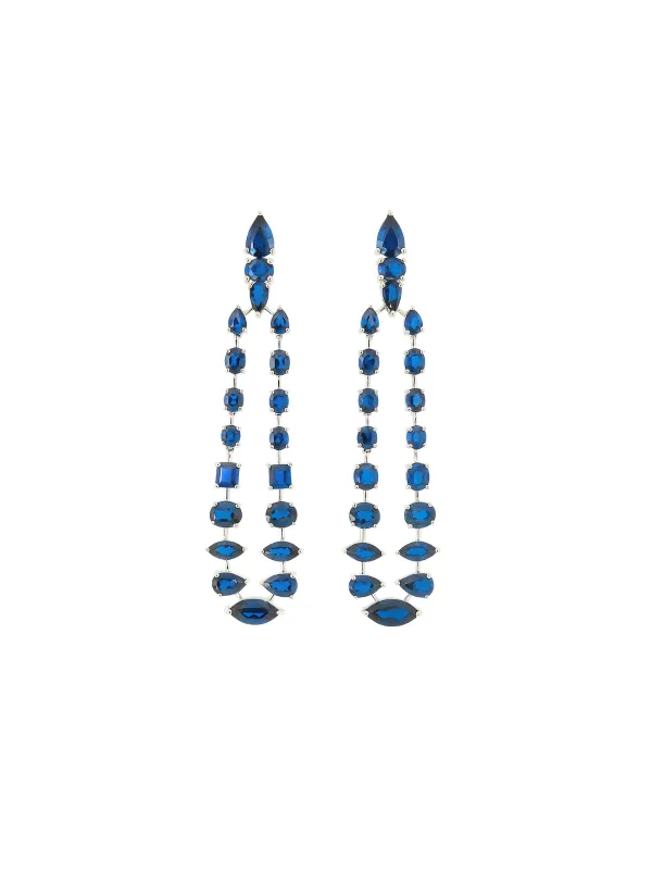 14.75ct Sapphire 18K Gold Statement Earring sold by Wish Fine Jewelry