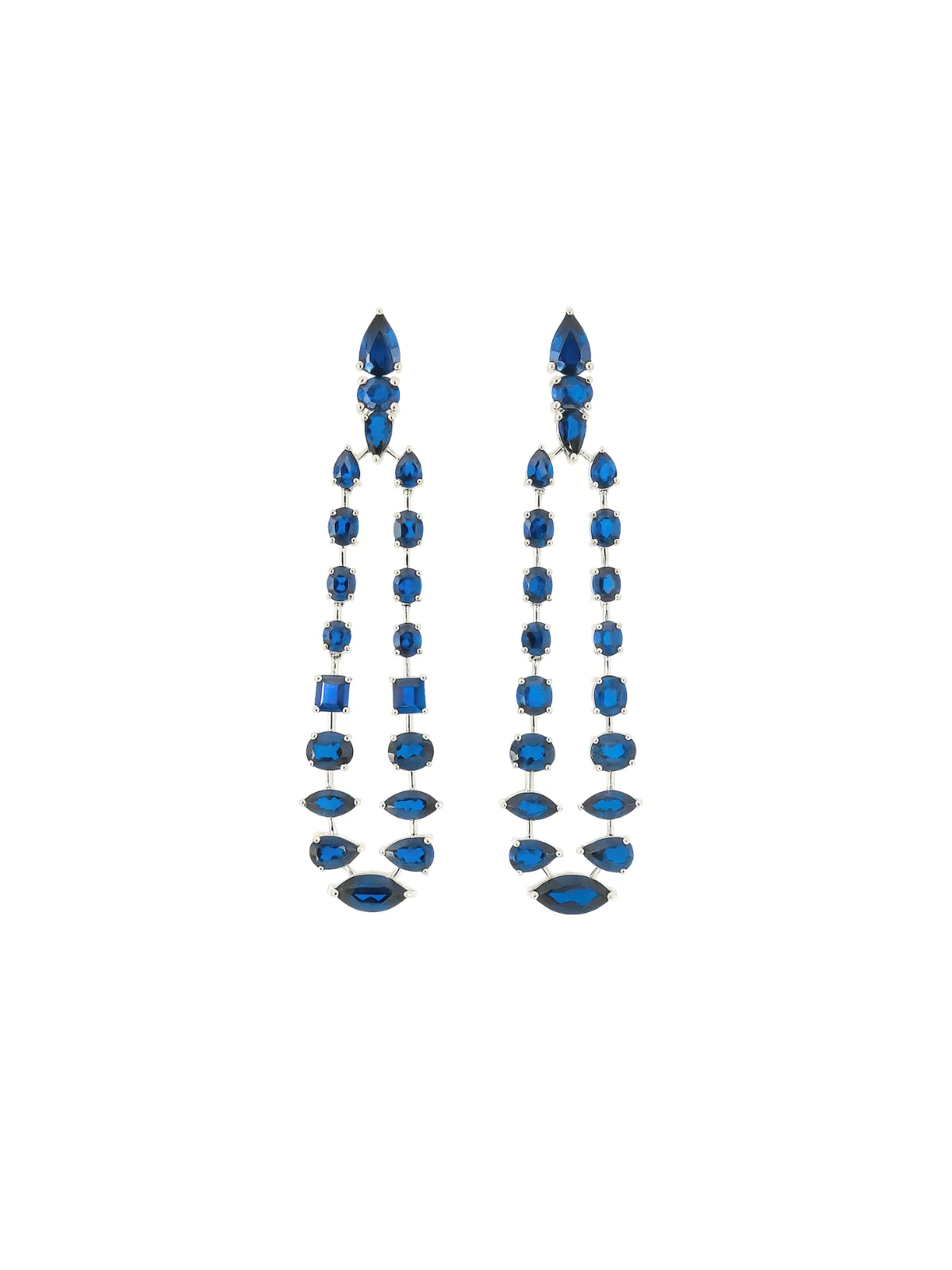 14.75ct Sapphire 18K Gold Statement Earring sold by Wish Fine Jewelry
