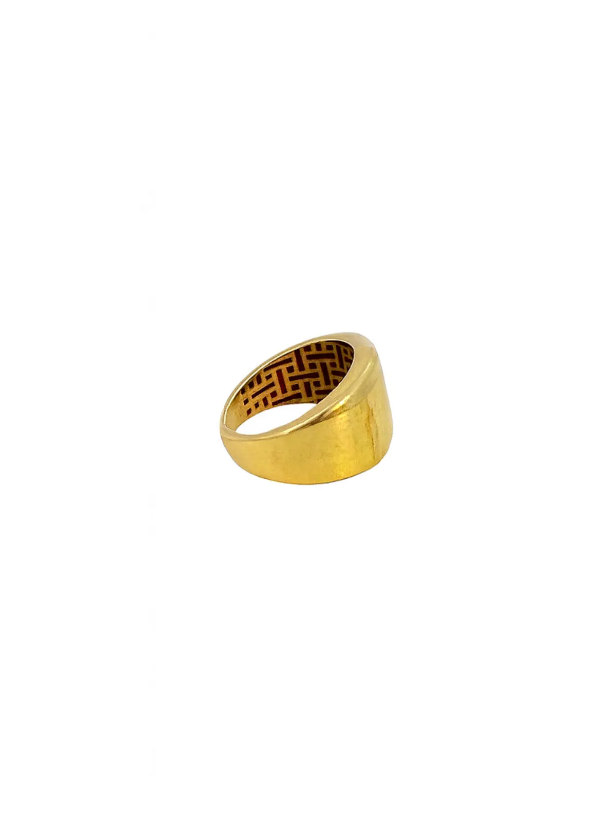 14K Yellow Gold Cigar Band Ring sold by Wish Fine Jewelry product image thumbnail 2