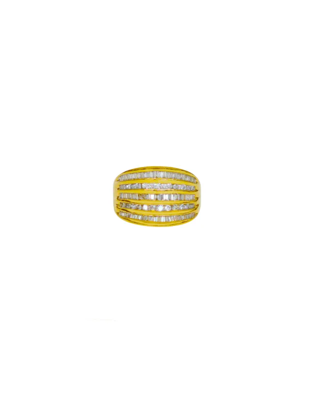 3.40ct Diamond 14K Gold Shield Ring sold by Wish Fine Jewelry