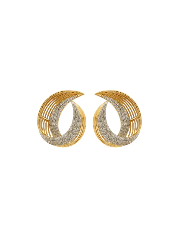 2.74ct Diamond 14K Gold Statement Earrings sold by Wish Fine Jewelry