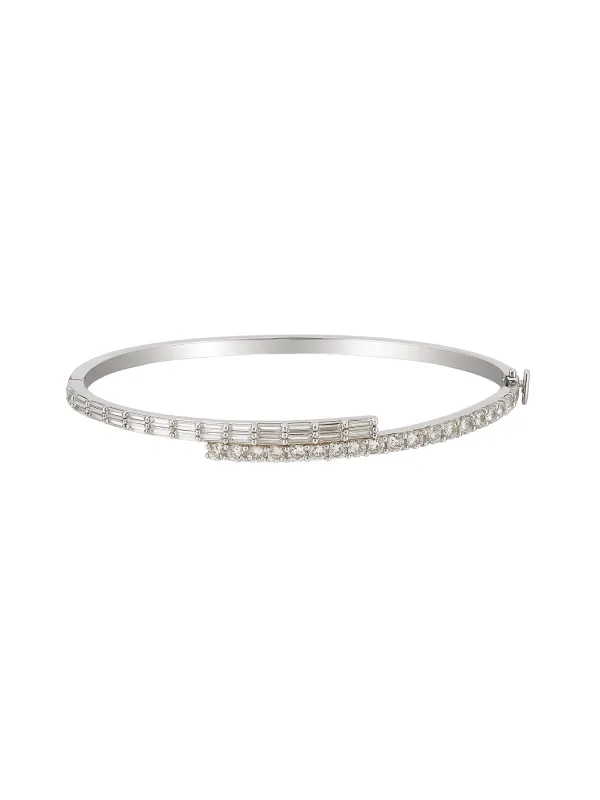 2.07ct Diamond 14K Gold Bypass Bangle Bracelet sold by Wish Fine Jewelry