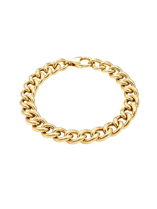14K Gold Curb Chain Bracelet sold by Wish Fine Jewelry