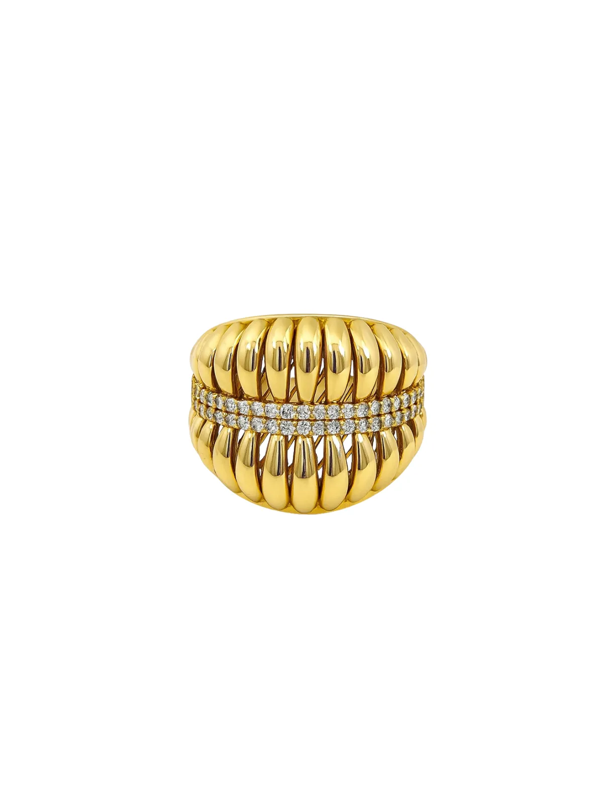 14K Gold Shield Ring sold by Wish Fine Jewelry