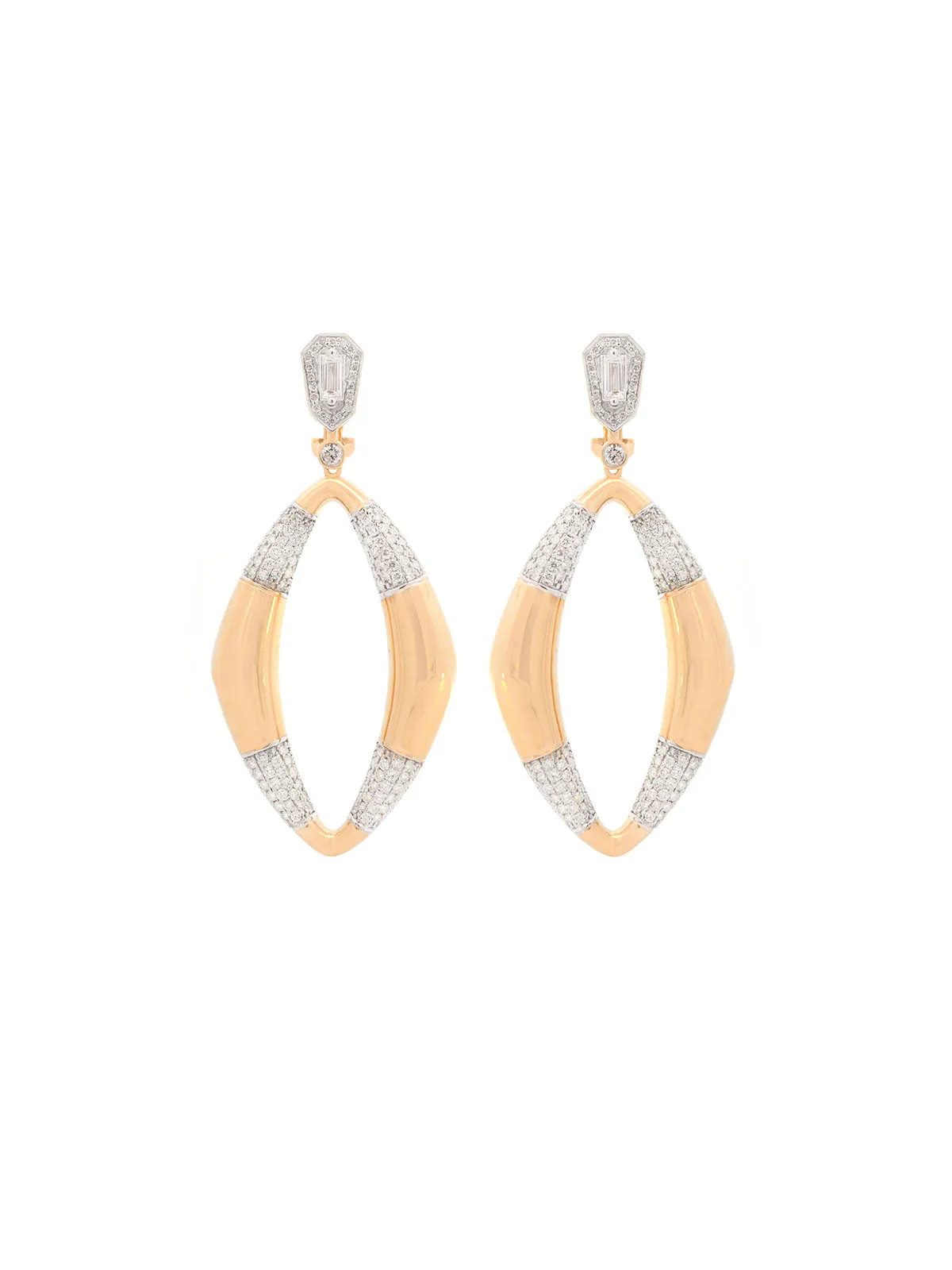 5.04ct Diamond 14K Gold Statement Earring sold by Wish Fine Jewelry