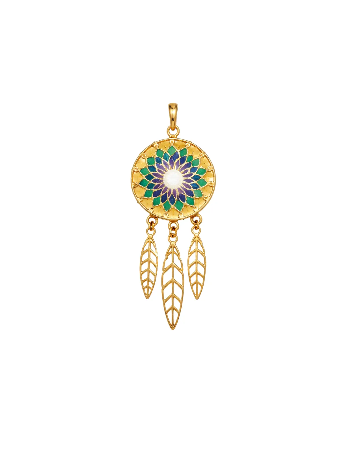 14K Gold Dream Catcher Pendant sold by Wish Fine Jewelry product image thumbnail 2