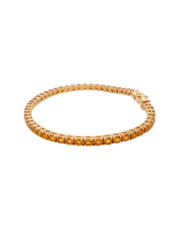 5.65cts Citrine 18K Gold Tennis Bracelet sold by Wish Fine Jewelry