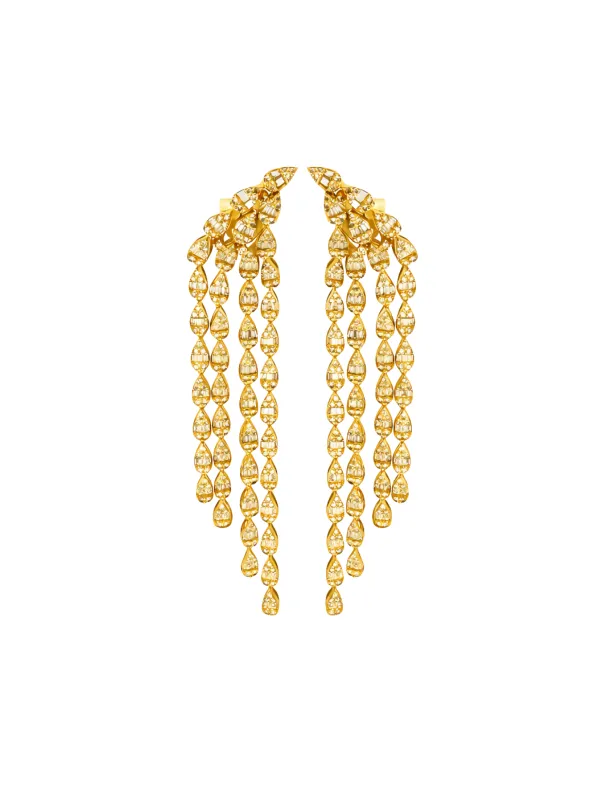 5.25ct Diamond 14K Gold Cascade Earrings sold by Wish Fine Jewelry