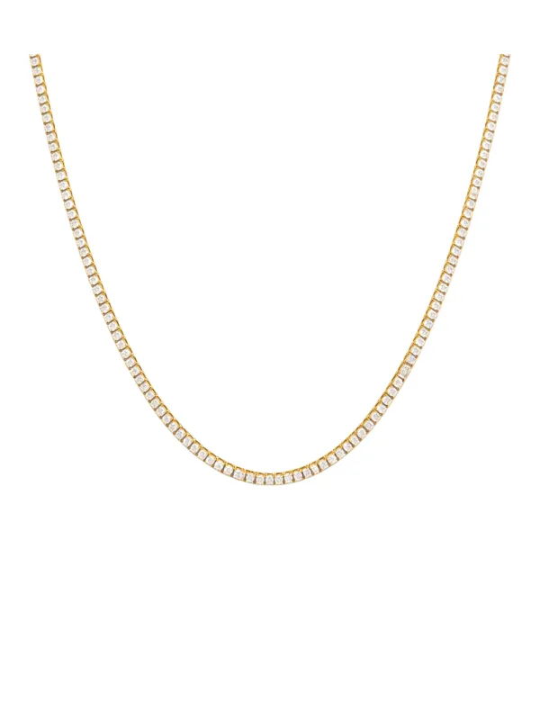 7.50ct Diamond 18K Gold Classic Tennis Necklace sold by Wish Fine Jewelry