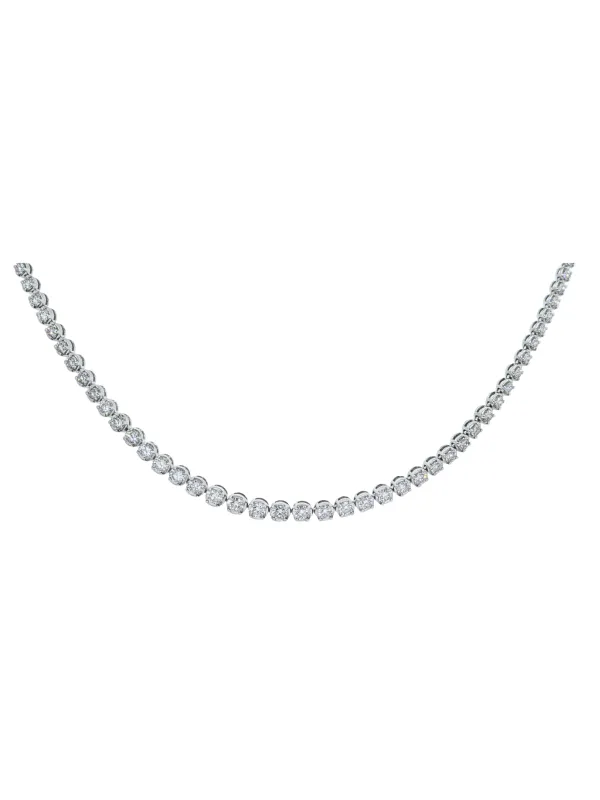 5.00ct Diamond 14K Gold Tennis Necklace sold by Wish Fine Jewelry