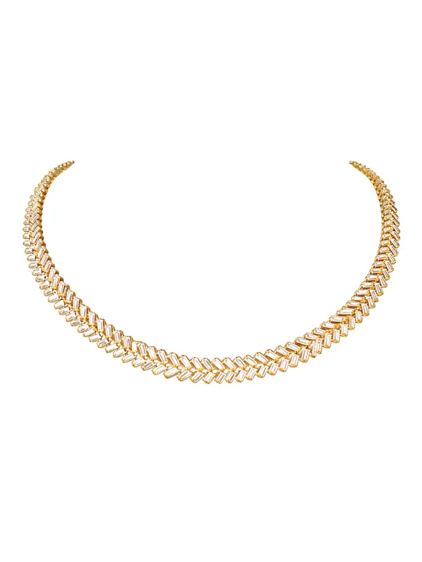 8.80ct Diamond 14K Gold Wishbone Tennis Necklace sold by Wish Fine Jewelry