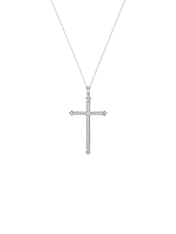 0.18cts Diamond 14K Gold Cross Necklace sold by Wish Fine Jewelry