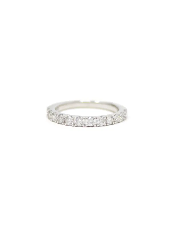 0.74ct Diamond 14K Gold Half Eternity Band Ring sold by Wish Fine Jewelry