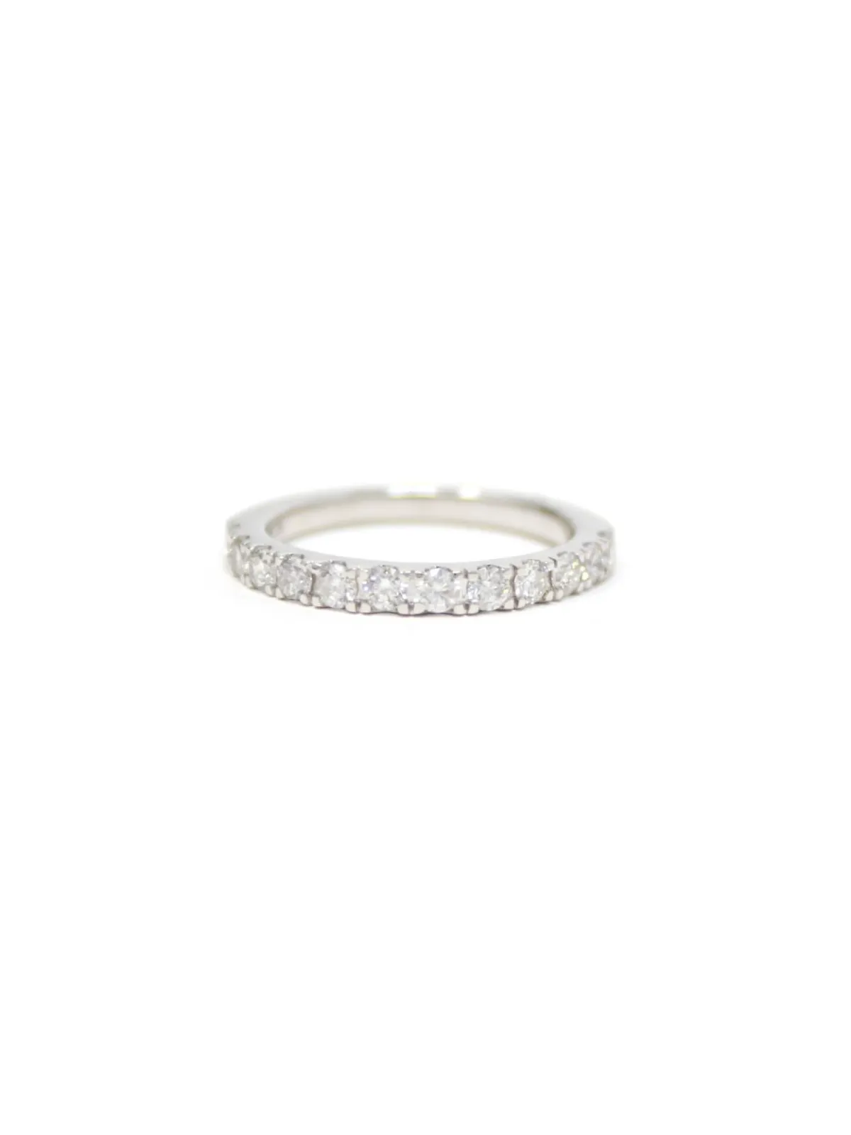 0.74ct Diamond 14K Gold Half Eternity Band Ring sold by Wish Fine Jewelry