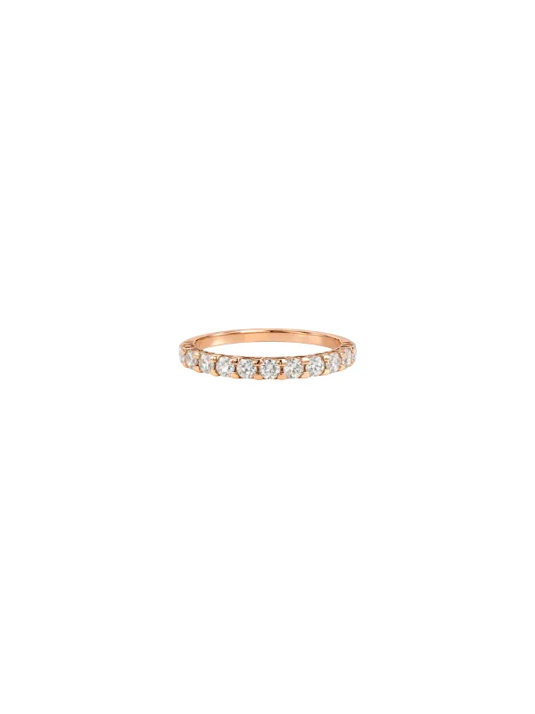 1.00ct Diamond 14K Gold Eternity Band Ring made by Wish Fine Jewelry