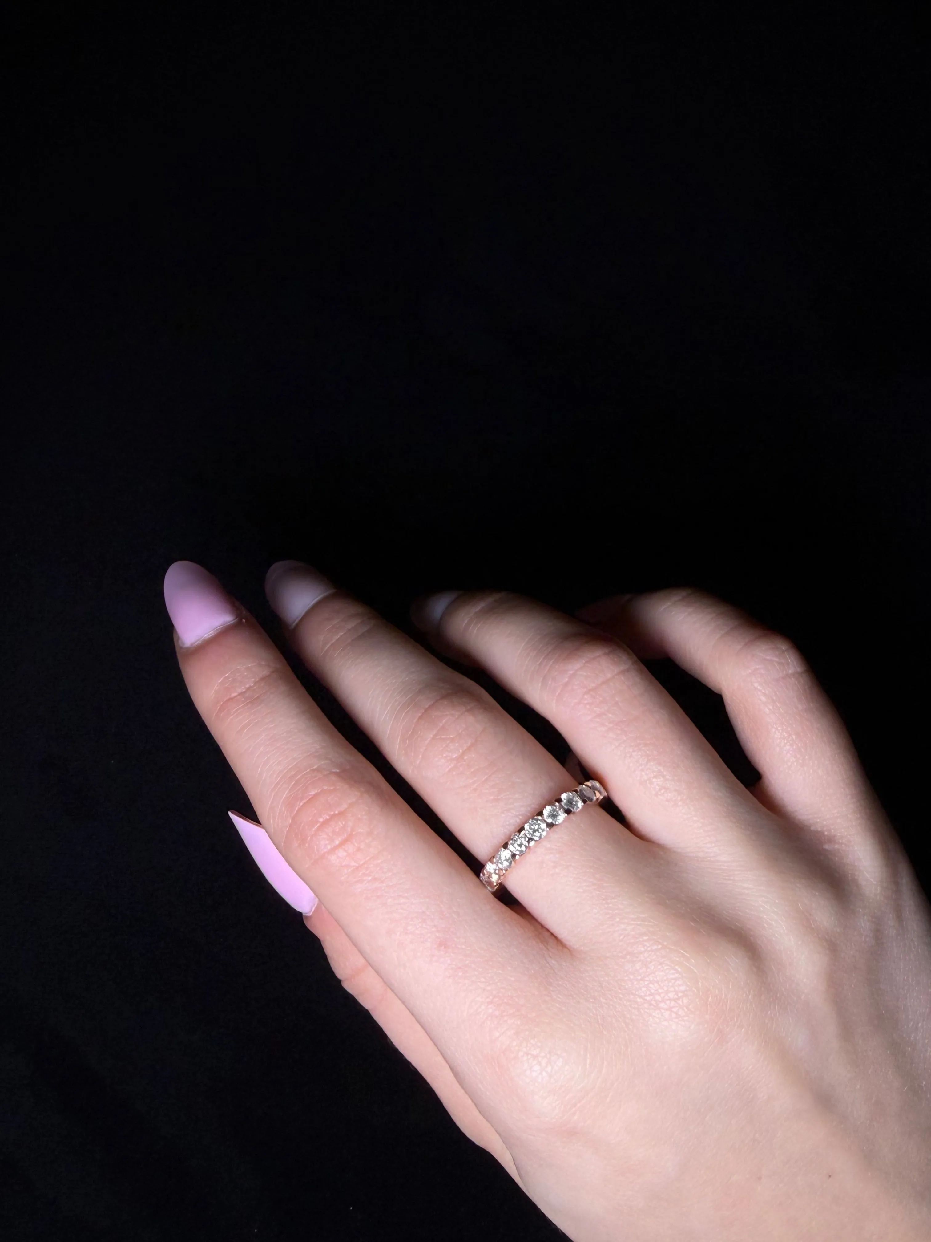 1.00ct Diamond 14K Gold Eternity Band Ring sold by Wish Fine Jewelry product image thumbnail 2