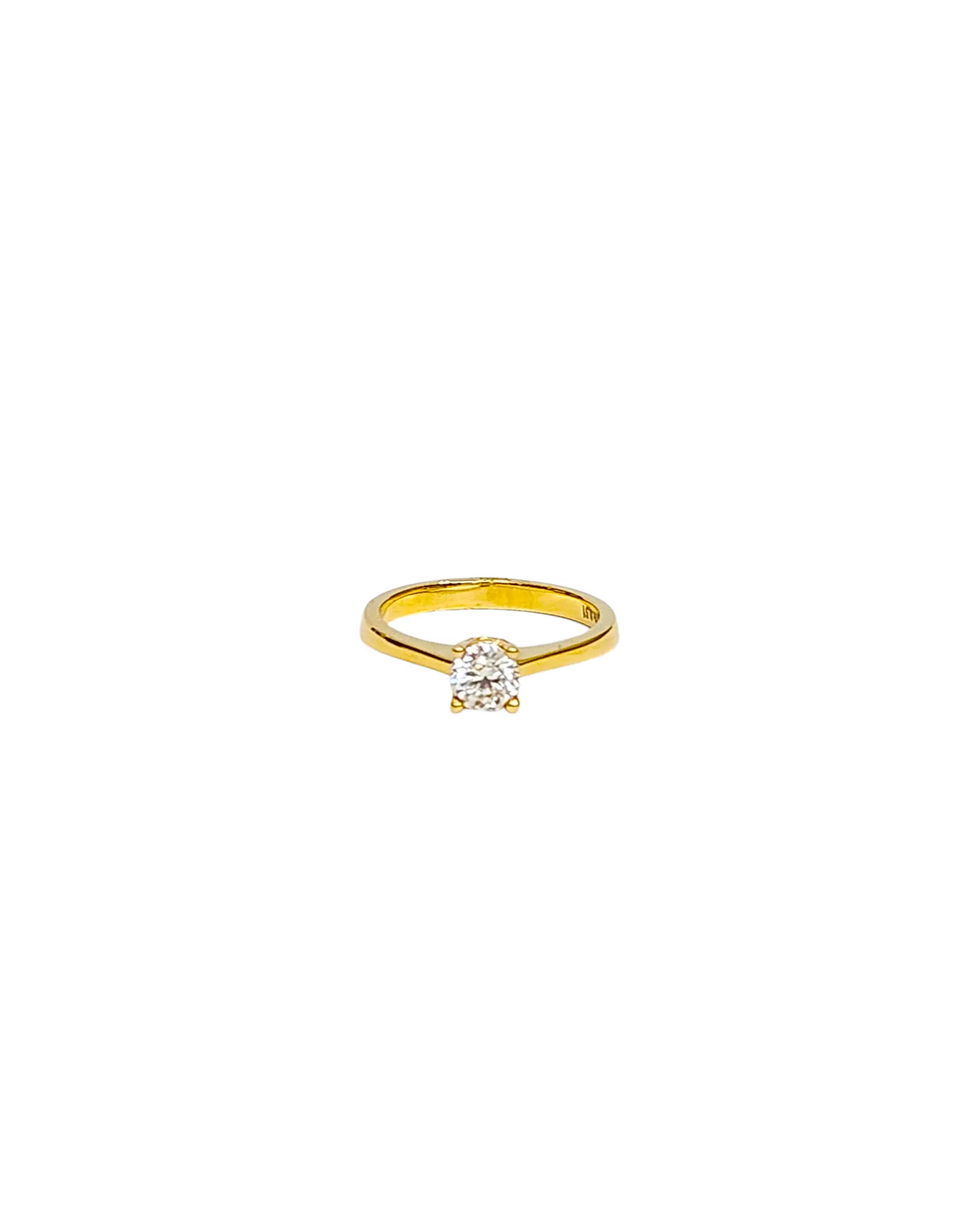 0.51ct Diamond 18K Gold Solitaire Ring sold by Wish Fine Jewelry