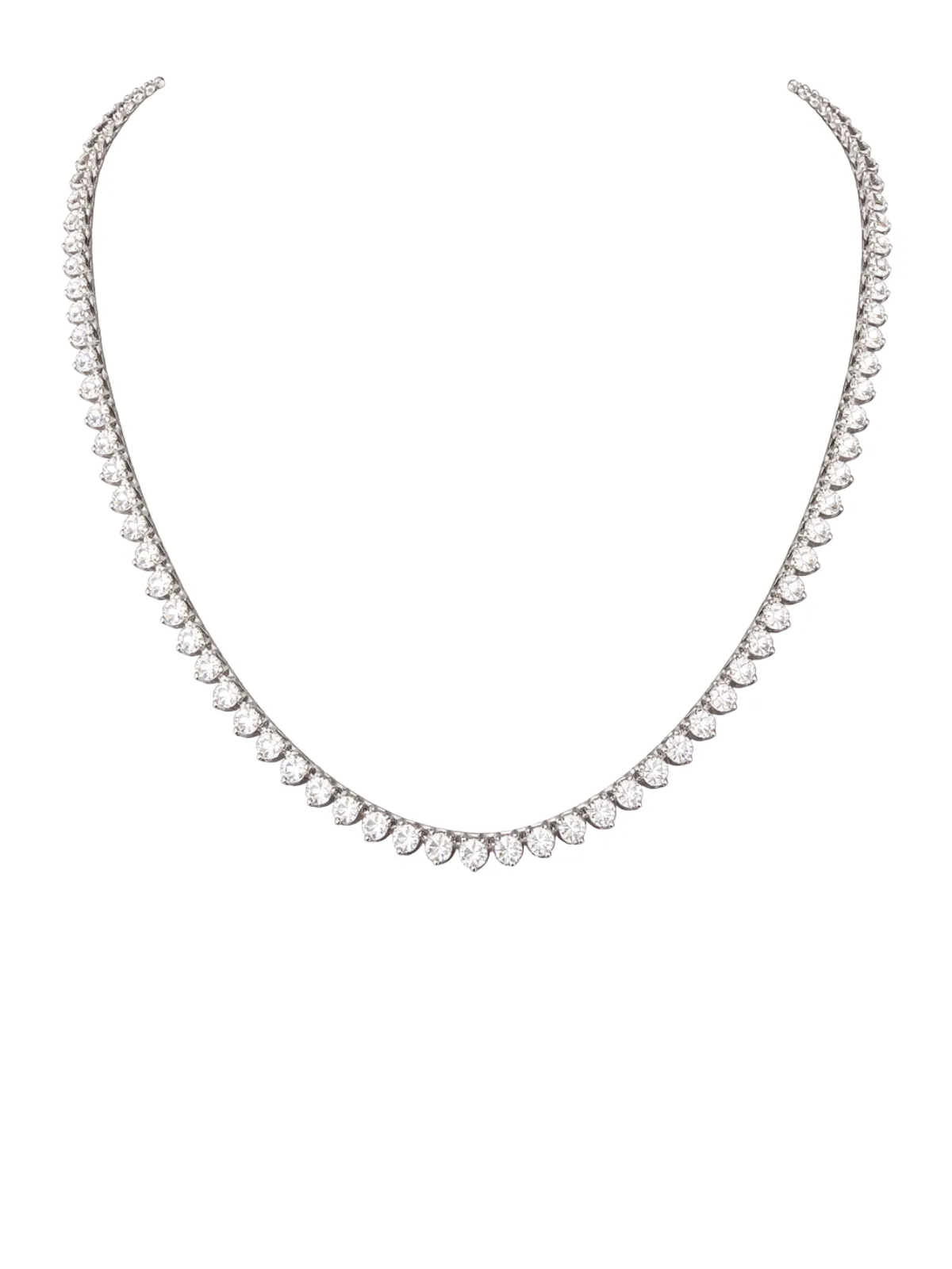 6.36ct Diamond 18K Gold Jenny Tennis Necklace sold by Wish Fine Jewelry