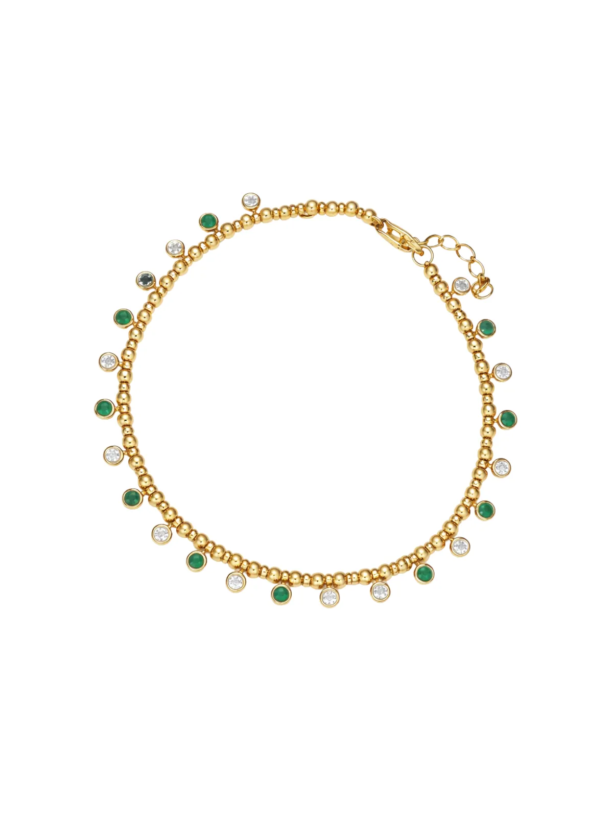 0.94ct Emerald Diamond 14K Gold Bezel Bracelet sold by Wish Fine Jewelry