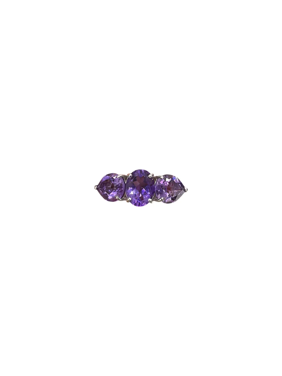 4.63ct Amethyst 18K Gold Three Stones Ear Cuff sold by Wish Fine Jewelry product image thumbnail 2