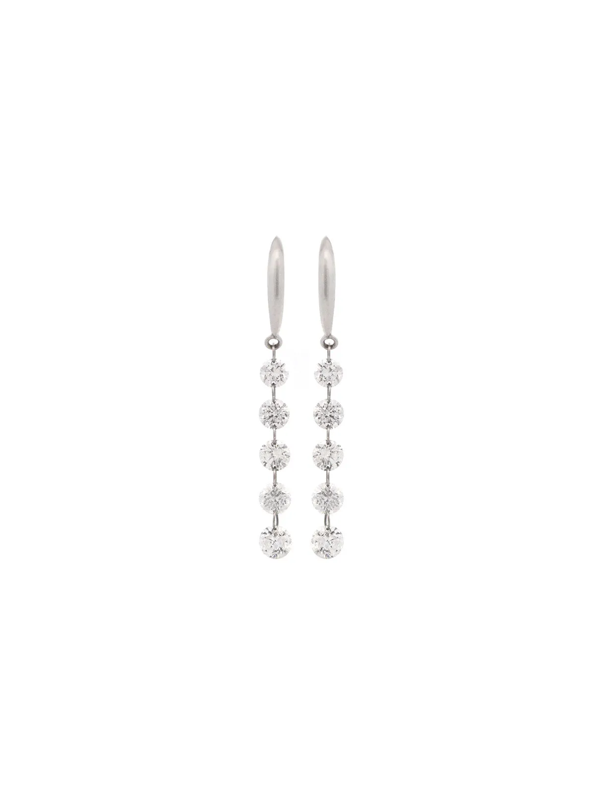 1.00ct Diamond Platinum Dangle Drop Earrings sold by Wish Fine Jewelry