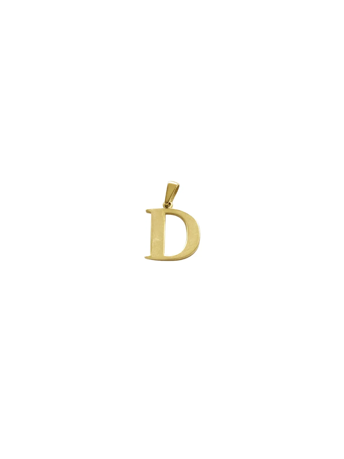 14K Gold Letter "D" Pendant sold by Wish Fine Jewelry
