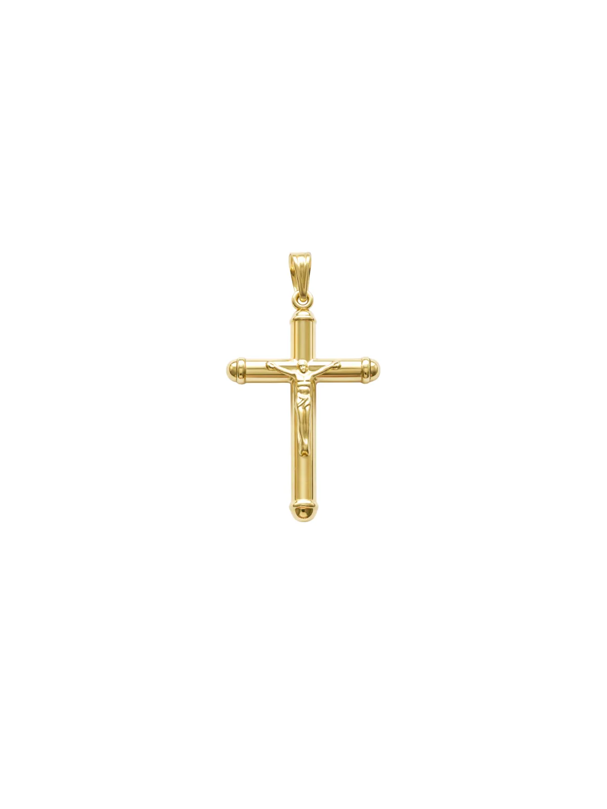 14K Gold Large Crucifix Pendant sold by Wish Fine Jewelry