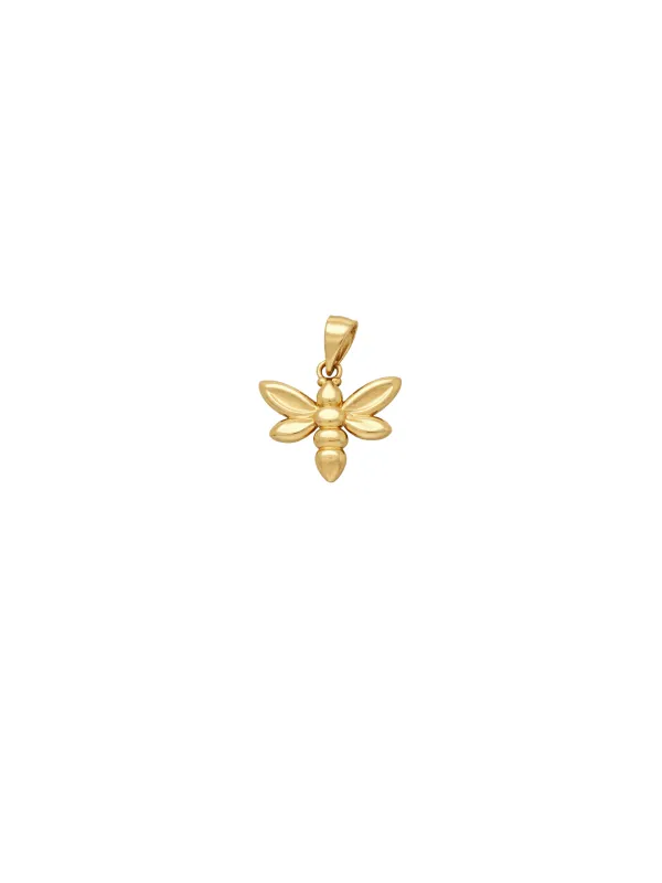 14K Gold Bee Pendant sold by Wish Fine Jewelry