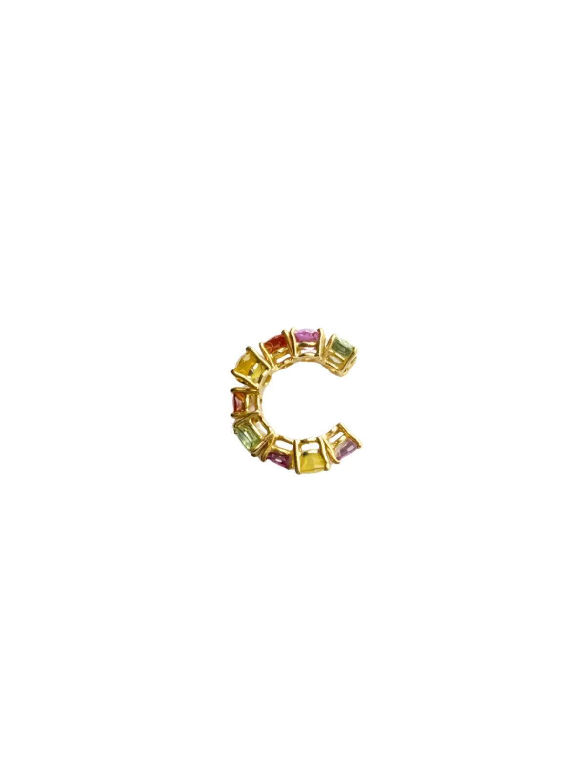 Ana Rocha E Appolinario Multi Colored Sapphires 18K Gold Ear Cuff sold by Wish Fine Jewelry product image thumbnail 3