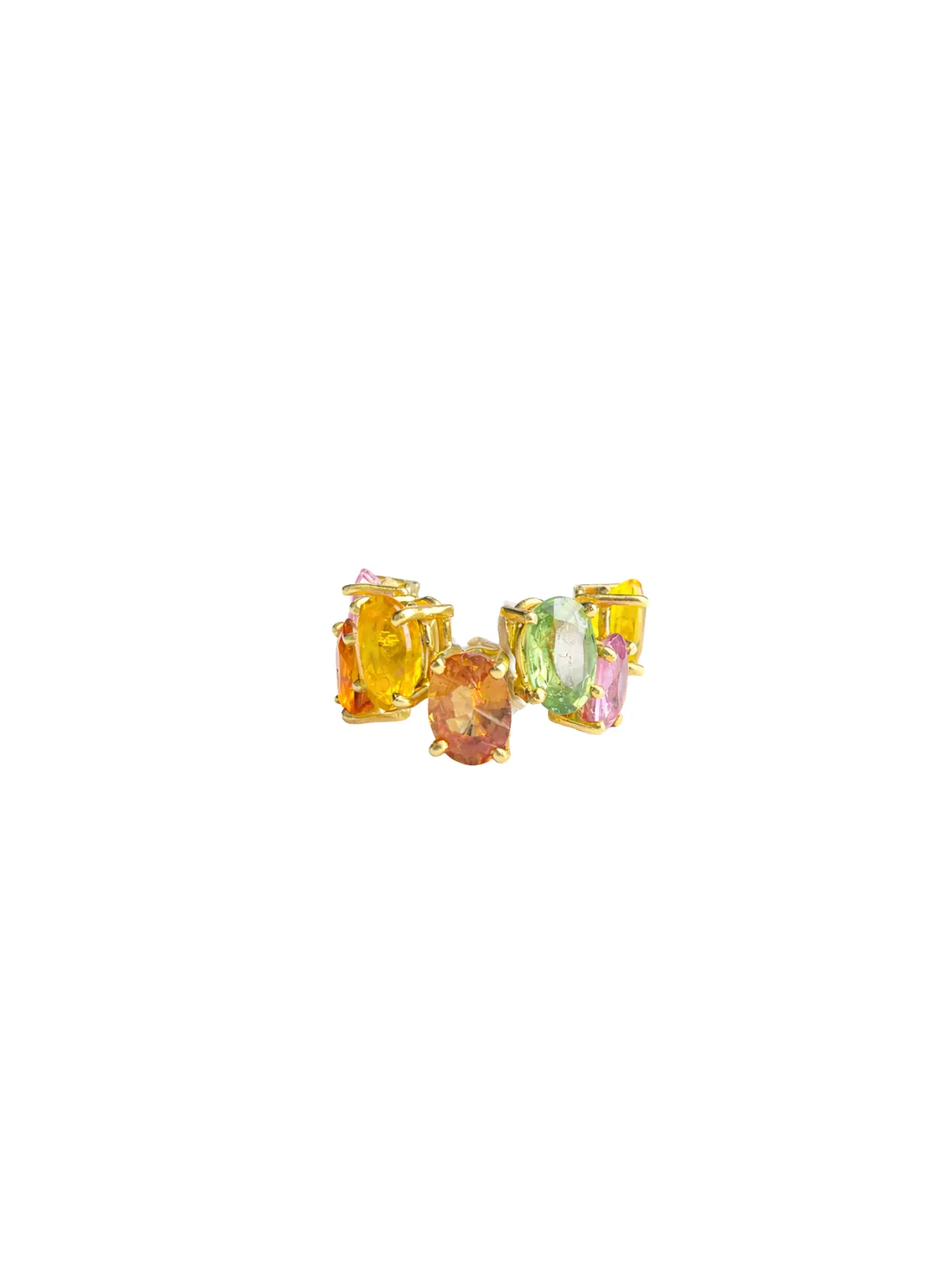 Ana Rocha E Appolinario Multi Colored Sapphires 18K Gold Ear Cuff sold by Wish Fine Jewelry product image thumbnail 4