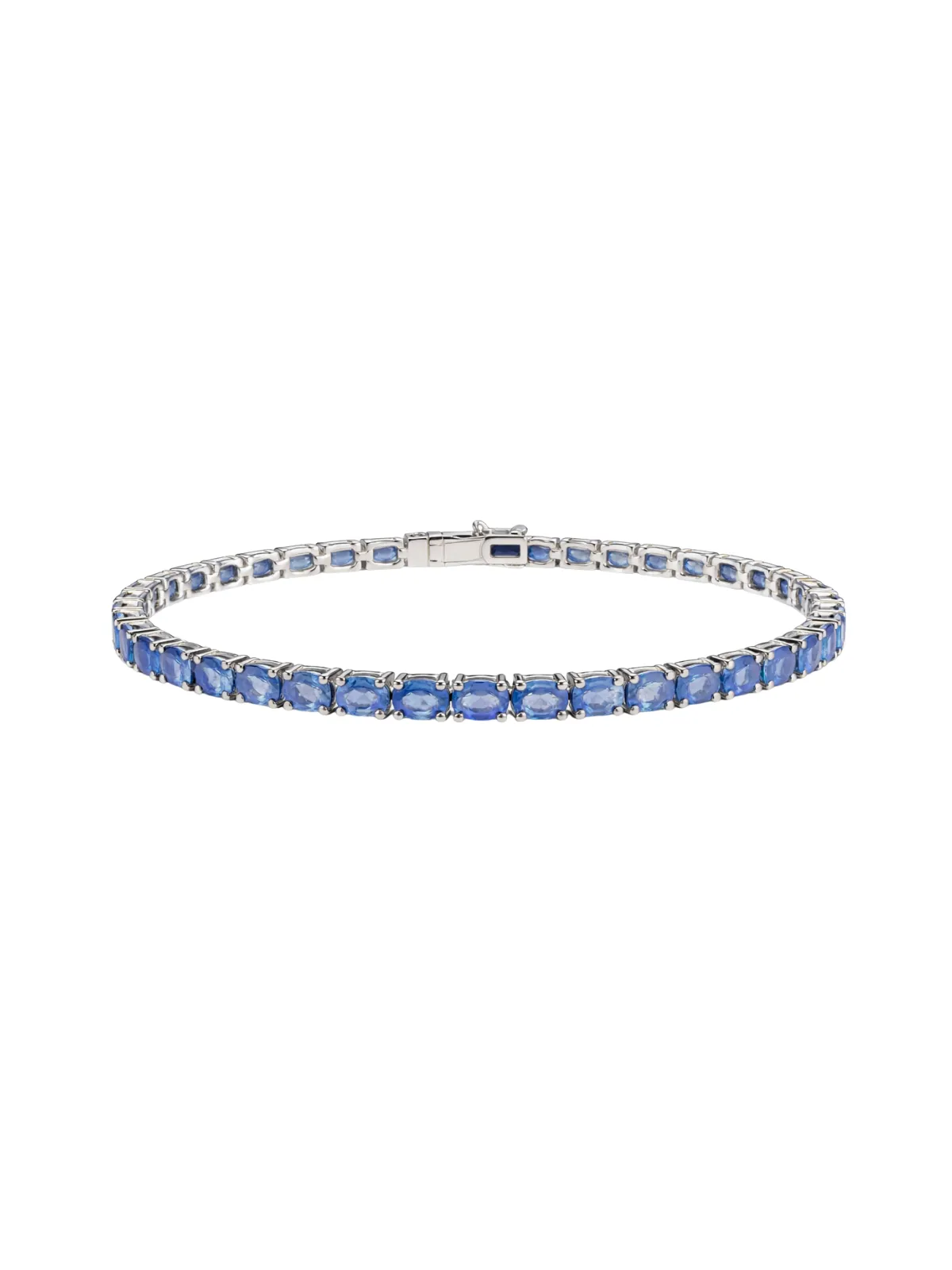 9.45ct Sapphire 18K Gold Tennis Bracelet sold by Wish Fine Jewelry