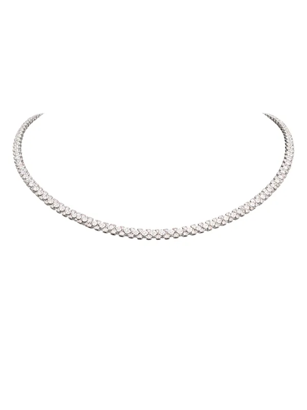 6.32ct Diamond 14K Gold Rope Tennis Necklace made by Wish Fine Jewelry