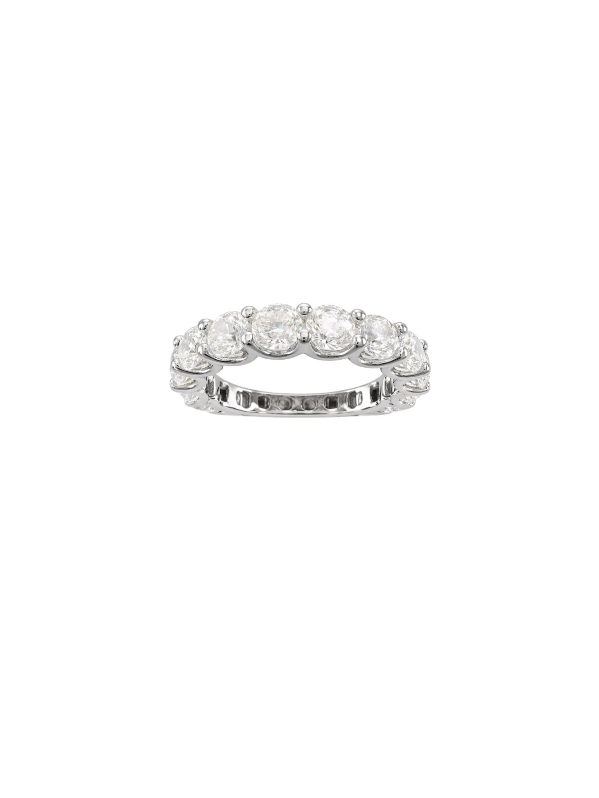 4.90ct Diamond 18K Gold Eternity Ring sold by Wish Fine Jewelry product image thumbnail 2