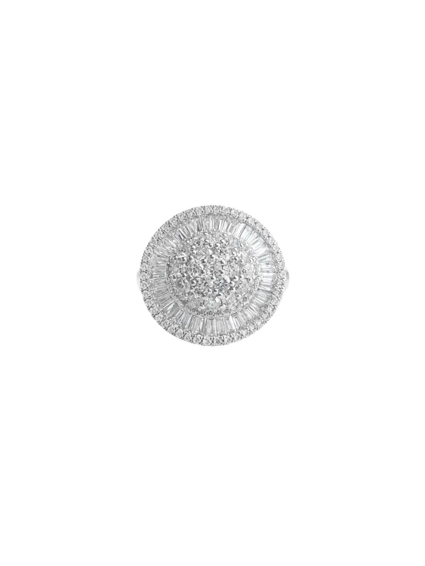 2.00ct Diamond 14K Gold Pave Cocktail Ring made by Wish Fine Jewelry