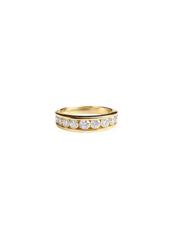 0.75ct Diamond 14K Gold Channel Set Ring made by Wish Fine Jewelry